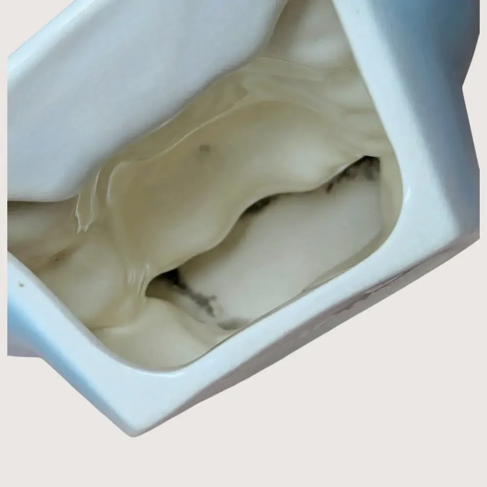 1950s Royal Copley Ceramic Lady Bonnet Wall Pocket Planter Pair